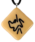 Beige Art Pendant
