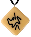 Beige Art Pendant