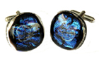 Blue Dichroic Cufflinks