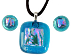 Blue Dichroic Cufflinks